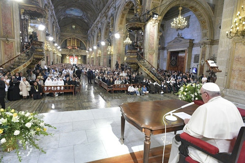S.S. Francisco en Catedral de Santiago